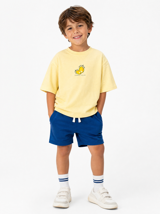 Lemon Graphic T-Shirt & Shorts Set