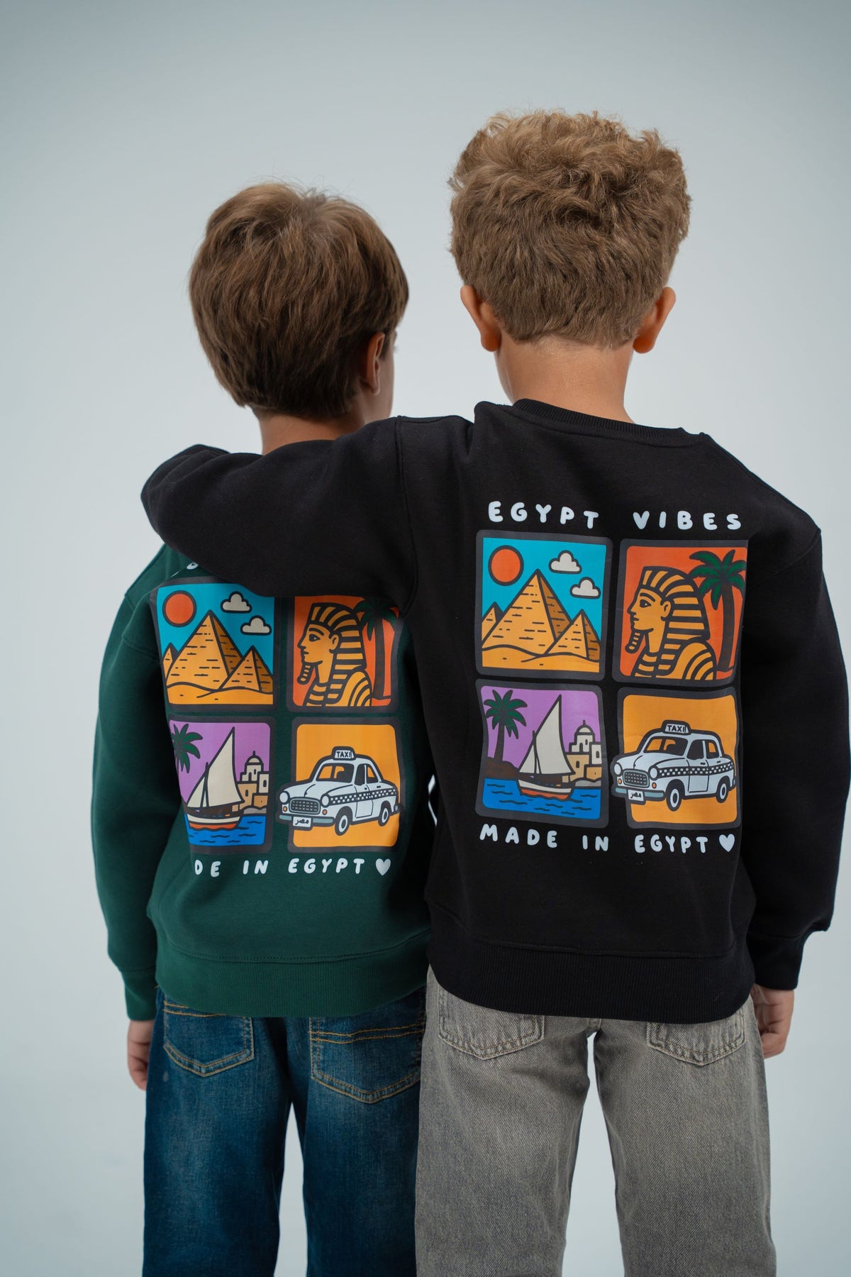 Kids’ Unisex Winter Sweatshirt – Egypt Vibes