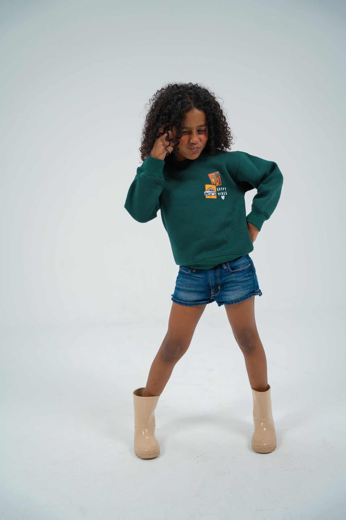 Kids’ Unisex Winter Sweatshirt – Egypt Vibes