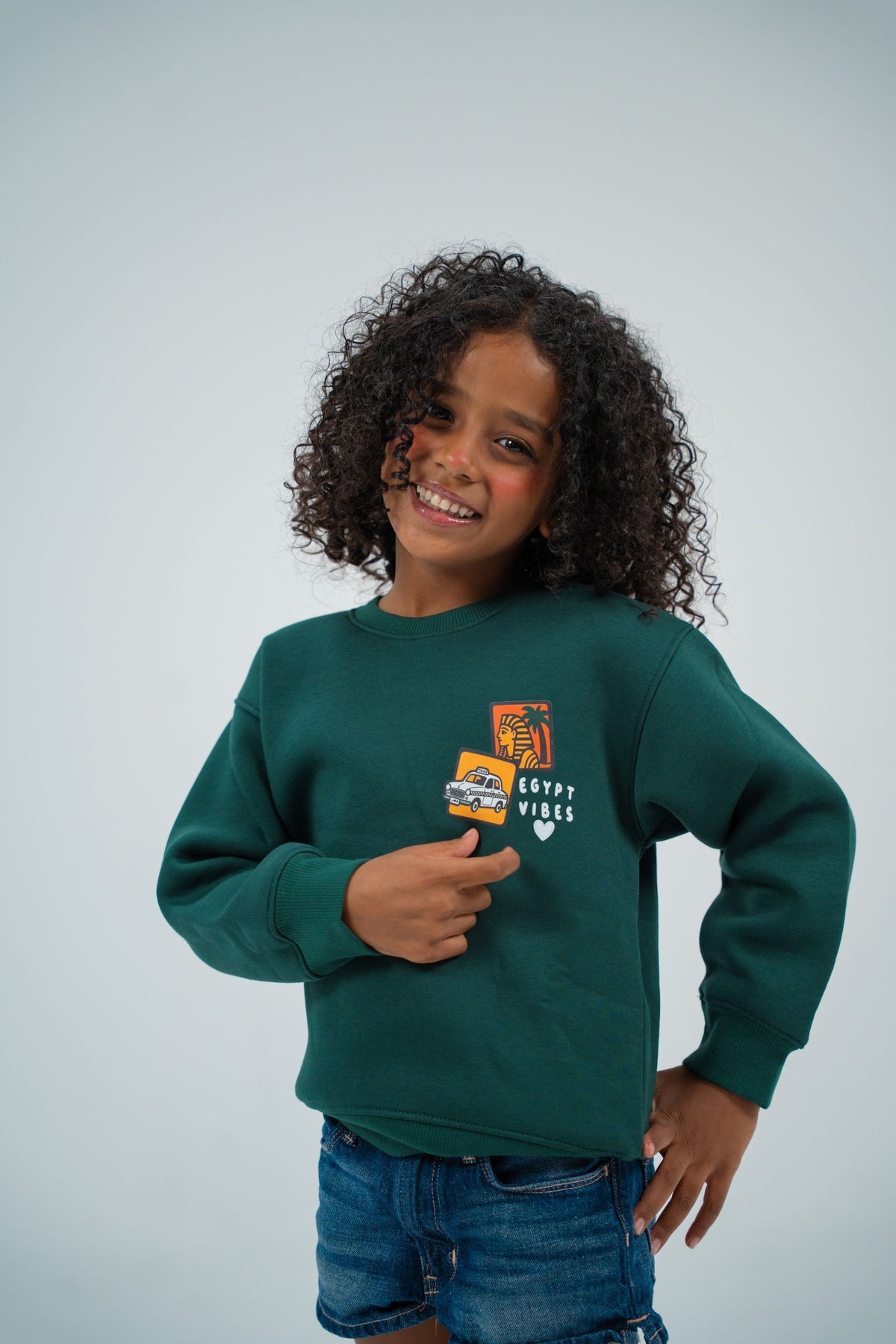 Kids’ Unisex Winter Sweatshirt – Egypt Vibes