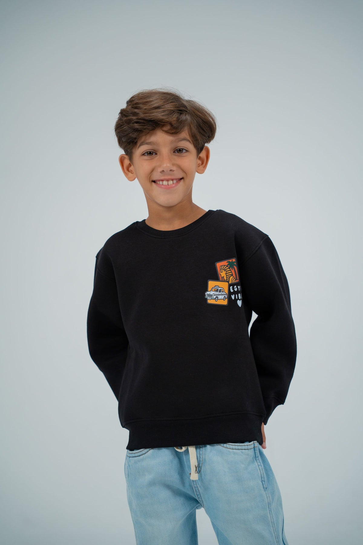 Kids’ Unisex Winter Sweatshirt – Egypt Vibes