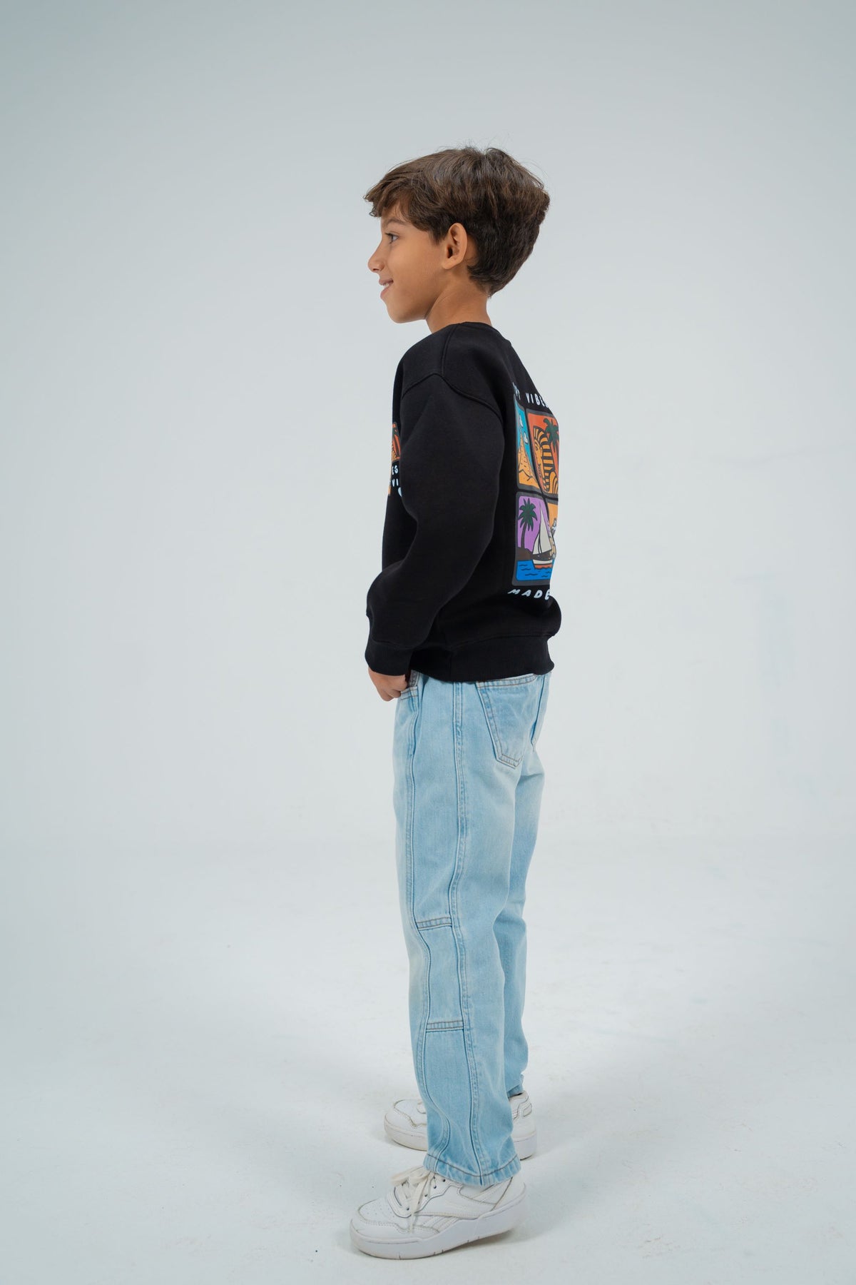 Kids’ Unisex Winter Sweatshirt – Egypt Vibes