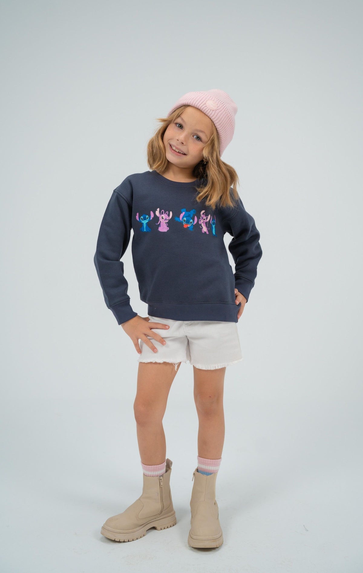 Kids’ Unisex Winter Sweatshirt – Stitch