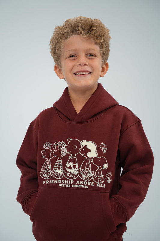Kids’ Unisex Winter Hoodie – Peanuts Friendship